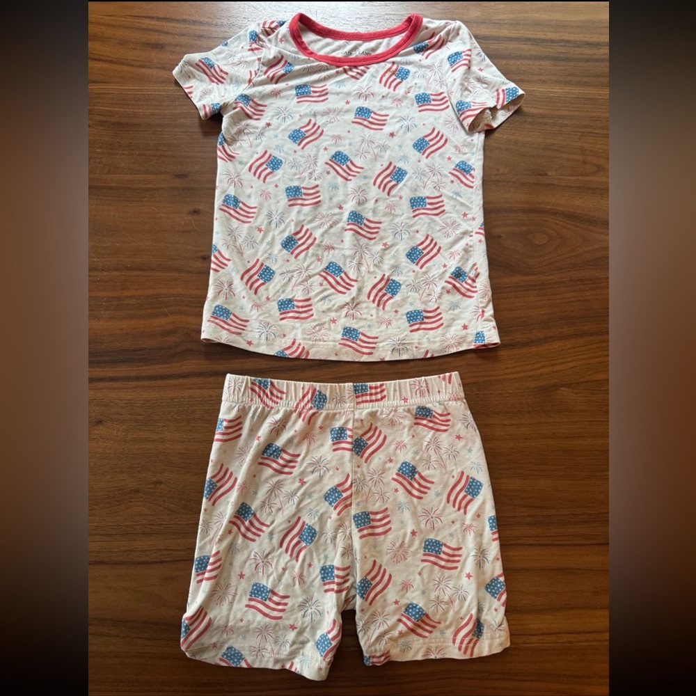Caden Lane 4T American flag pajamas